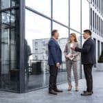 Property Managing Agents Discussing a Fire Risk Assessment